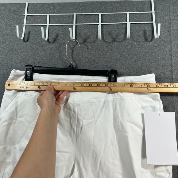 Women with Control Prime Stretch Denim Tummy Control Pant White Petite X-Large - Picture 6 of 10